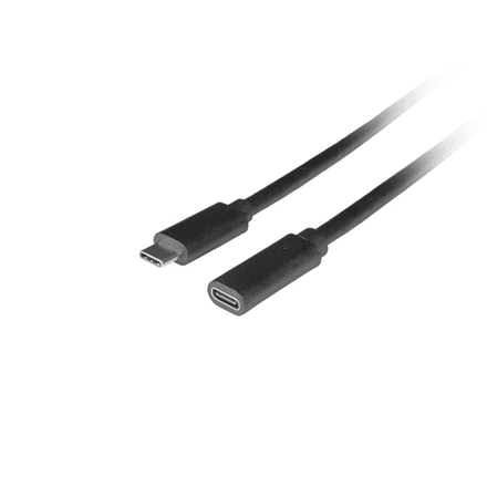 Lanberg | USB-C M/F 3.1 Cable | CA-USBE-20CC-0005-BK