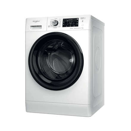 Whirlpool | Washing machine | FFD 9489 BV EE | Energy efficiency class A | Front loading | Washing capacity 9 kg | 1400 RPM | Depth 63 cm | Width 59.5 cm | LCD | Steam function | White