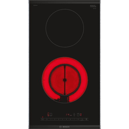 Bosch | Hob | PKF375FP2E Series 6 | Vitroceramic | Number of burners/cooking zones 2 | DirectSelect | Timer | Black