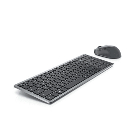 Dell | Keyboard and Mouse | KM7120W | Keyboard and Mouse Set | Wireless | Batteries included | Bluetooth | Wireless connection | US | Titan Gray