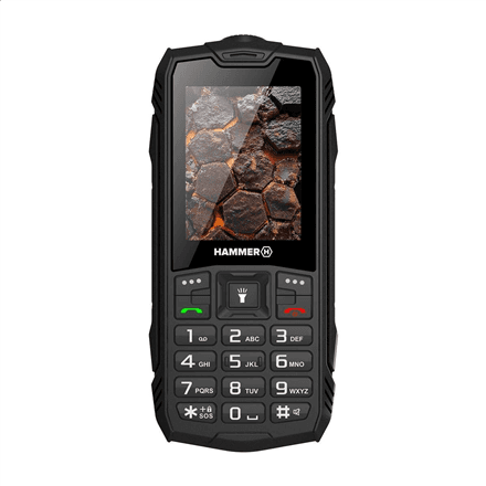 SALE OUT. Hammer ROCK LTE | Black | 2.4 " | IPS | 48 MB | 128 MB | Dual SIM | 3G | Main camera resolution 2 MP | 3000 mAh | USED, REFURBISHED, WITHOUT ACCESSORIES
