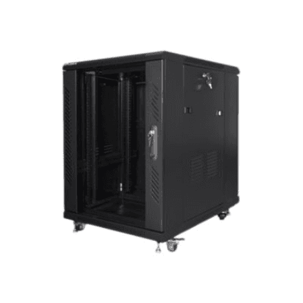 Lanberg | Rack cabinet 19" free-standing 15U/600x800 (flat pack) | FF01-6815-12B | Black