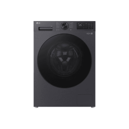 LG | Washing machine | F2X50S9TBB | Energy efficiency class A | Front loading | Washing capacity 9 kg | 1200 RPM | Depth 48 cm | Width 60 cm | Display | LED | Steam function | Direct drive | Wi-Fi | Matte Black