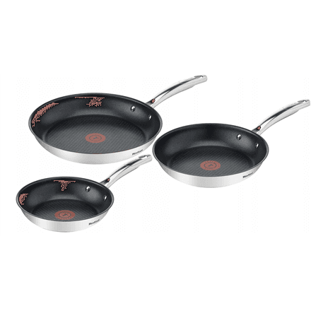 TEFAL | Pan set, 3-pieces | Duetto+ | Frying | Diameter 20/24/28 cm | Suitable for induction hob | Fixed handle