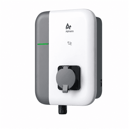 AlphaESS | SMILE-G3-EVCT11 | Three Phase EV Charger | 11 kW | 7 m | White/Grey