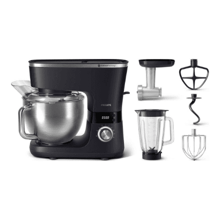 Philips Kitchen Machine with Mix | HR7962/21 7000 Series | 1000 W | Number of speeds 8 | Bowl capacity 5.5 L | Black