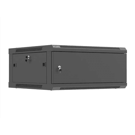 Lanberg Wall mounted installation cabinet 19" 4U 600X600 | WF01-6604-00B | Black