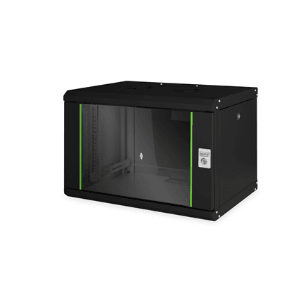 Digitus | Wall Mounting Cabinet | DN-19 07-U-SW | IP protection class: IP20; Front door: Glass door, single opening; Cabinet type: Wall mounting cabinet; Equipment mounting depth min.-max.: 305-370 mm; Load capacity:...