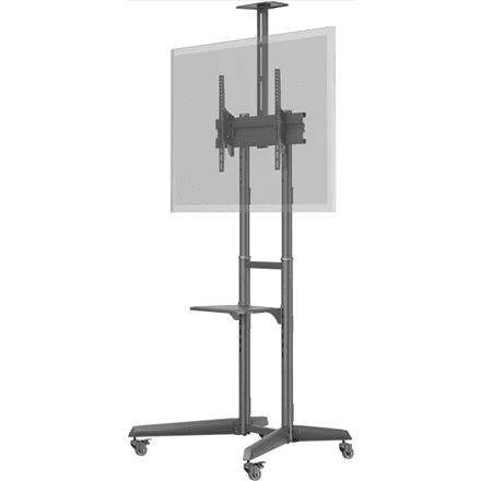 Goobay Floor stand | 59508 TV Presentation Stand Pro (Size L) | Adjustable Height, Tilt | 37-70 " | Black