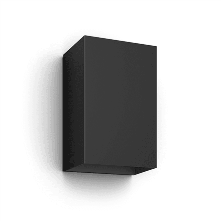 Philips Hue WCA Resonate Outdoor Wall Lantern, Black | 8 W | 2000-6500 Hue White Colour Ambiance
