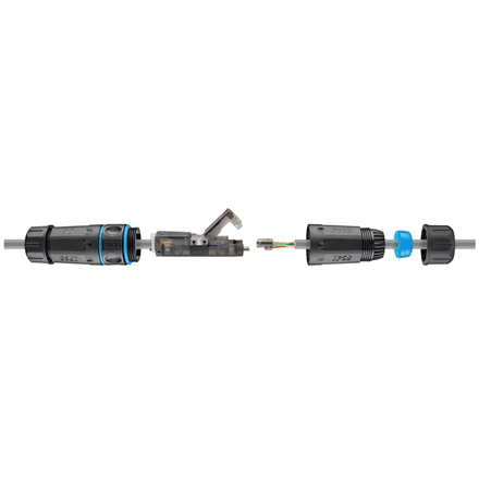 Goobay | Outdoor (IP68) LAN cable connector, CAT 6A UTP unshielded | 44416