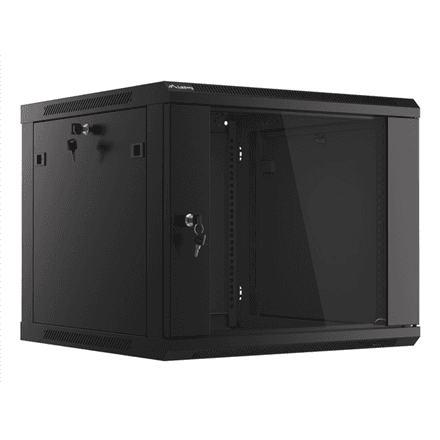 Lanberg | Rack cabinet 19" wall-mount 9U/600x600 (flat pack) V2 | WF01-6609-10B | Black