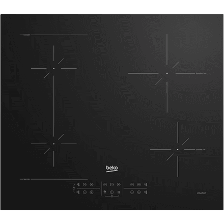 BEKO Hob | HII64200SFMT | Induction | Number of burners/cooking zones 4 | Touch | Timer | Black