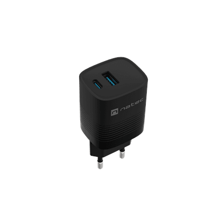 Natec Ribera USB Charger, 1x USB-A, 1x USB-C, 30 W | NUC-2141