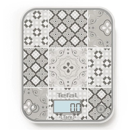TEFAL Electronic Kitchen Scale | Optiss BC50D6V0 | Graduation 0.5/1 g | Display type LCD | Mozaic Decor
