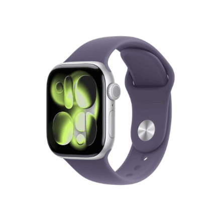 Apple Watch Series 11 GPS + Cellular 42mm Space Grey Aluminium Case with Black Sport Band - S/M | Apple