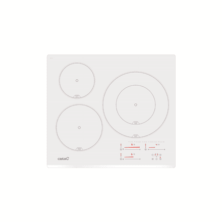 CATA Hob | INSB 6030 WH | Induction | Number of burners/cooking zones 3 | Slider touch | White