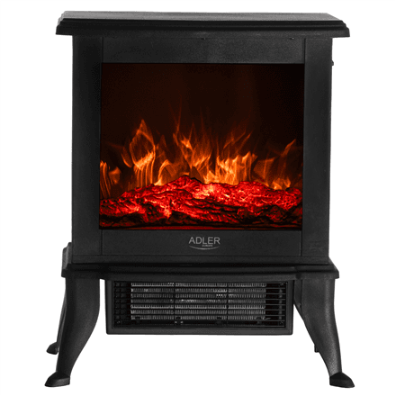 Adler Electric Fireplace | AD 7754 | Ceramic | 1800 W | Number of power levels 2 | Black