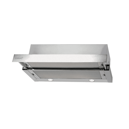 CATA | Hood | TF 2003 Duralum 600 | Telescopic | Energy efficiency class C | Width 60 cm | 390 m³/h | Mechanical control | LED | Stainless steel