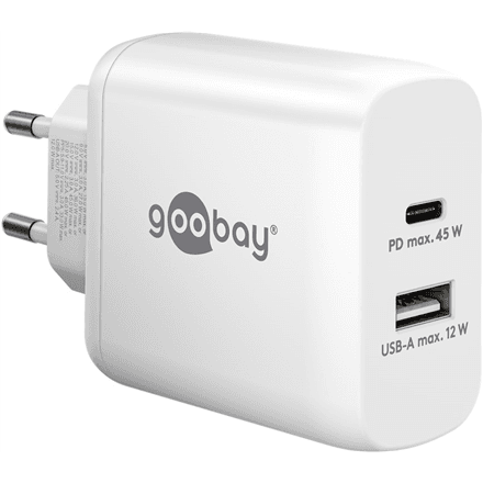 Goobay | USB-C PD Dual Fast Charger (45 W) | 65412