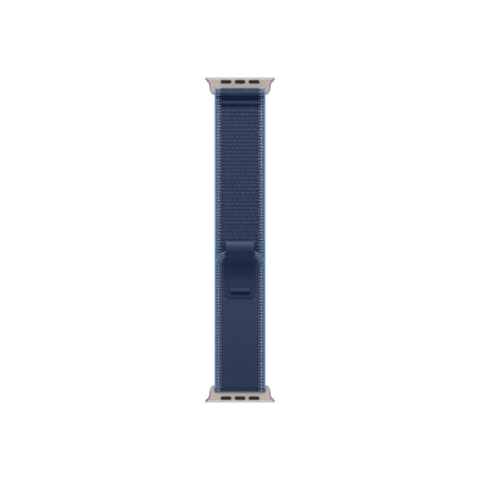 Apple 49mm Blue/Bright Blue Trail Loop - M/L - Natural Titanium Finish | Apple