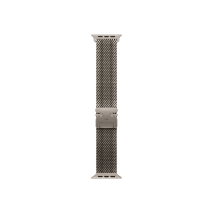 Apple | 49mm Natural Titanium Milanese Loop - Large | Fits wrists 180-210 mm