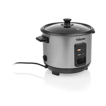 Tristar | RK-6146 | Rice cooker | 400 W | 1 L | Number of programs 0 | Black/Stainless steel