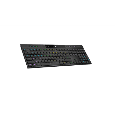 Corsair | Gaming Keyboard | K100 AIR RGB ULTRA-THIN | Gaming keyboard | Wireless/Wired | RGB LED light | Wireless connection | NA | CHERRY MX Ultra Low Profile Tactile | Black