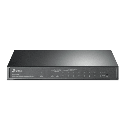TP-LINK | 10-Port Gigabit Easy Smart Switch with 8-Port PoE+ | TL-SG1210MPE | Web managed | Desktop | Power supply type External | 60 month(s)