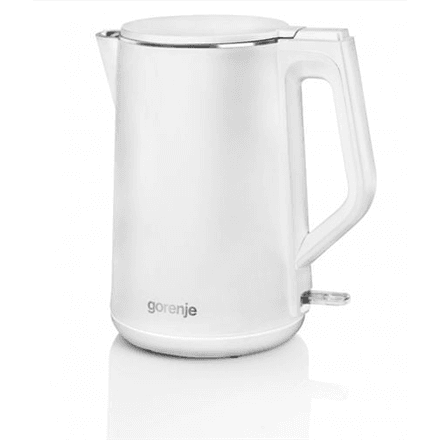 Gorenje | Kettle | K15DWW | Electric | 2200 W | 1.5 L | Plastic/Metal | 360° rotational base | White