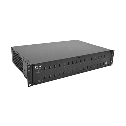 Tripp Lite 32-Port USB Charging Station with Syncing, 230V, 5V 80A (400W) USB Charger Output, 2U Rack-Mount | U280-032-RMINT