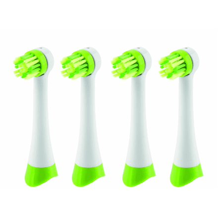 ETA | Toothbrush replacement | Heads | For kids | Number of brush heads included 4 | Number of teeth brushing modes Does not apply | White/Green