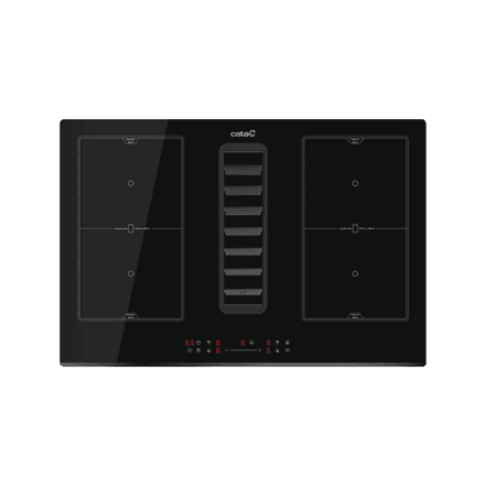 CATA Venting Hob | IAS 7024 | Induction | Number of burners/cooking zones 4 | Slider | Black | CATA | Hob with Hood | IAS 7024 | Induction | 77 cm | Number of burners/cooking zones 4 | Black | Slider