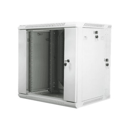 Lanberg | Rack cabinet 19" double-section wall-mount 12U/600x600 (flat pack) | WF02-6612-10S | Grey