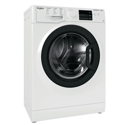 Whirlpool | Washing machine | WRSB 7259 WB EU | Energy efficiency class B | Front loading | Washing capacity 7 kg | 1200 RPM | Depth 43.5 cm | Width 59.5 cm | Display | LED | Steam function | White