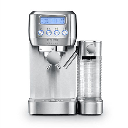 Caso | Espresso machine | Espresso Gourmet Latte | Pump pressure 20 bar | Built-in milk frother | Automatic | 1350 W | Silver