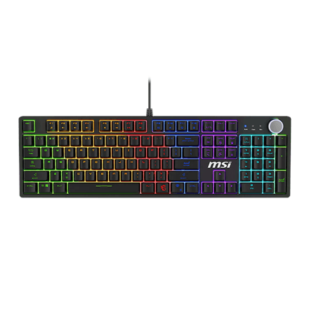 MSI FORGE GK320 RED US | Gaming keyboard | Wired | US | Mechanical RED Switches