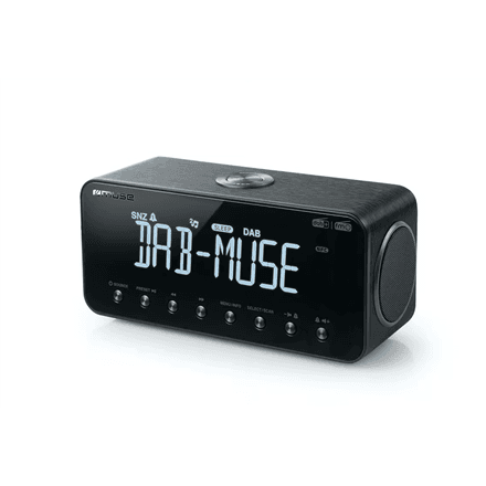 Muse | DAB+/FM Clock Radio with Bluetooth | M-196 DBT | Alarm function | NFC features | AUX in | Black