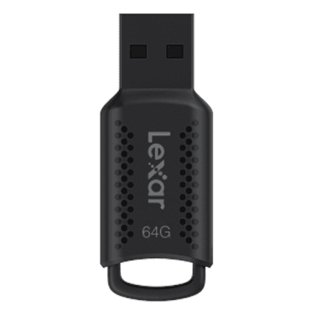 Lexar | USB Flash Drive | JumpDrive V400 | 64 GB | USB Type-A | Black