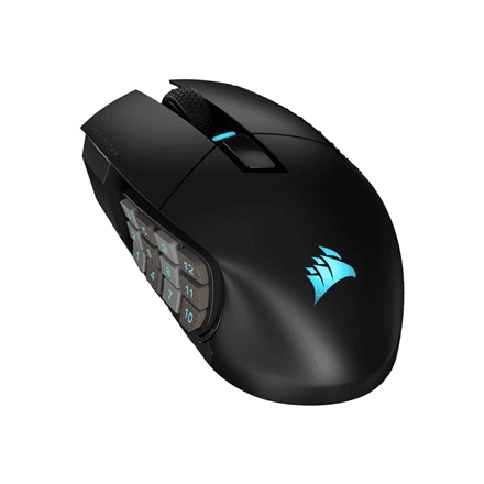 Corsair | Gaming Mouse | SCIMITAR ELITE RGB | Gaming Mouse | Wireless Gaming Mouse | Optical | Black | Yes