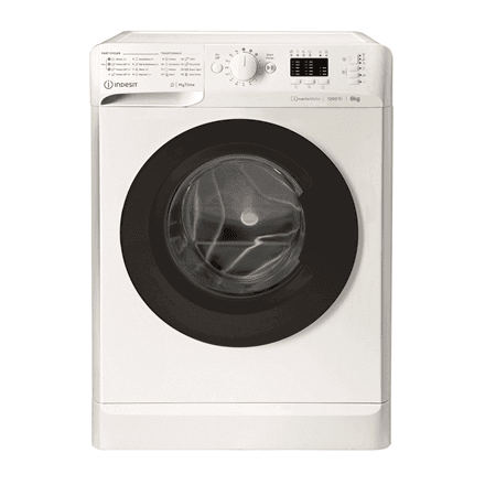 INDESIT | Washing machine | MTWSA 61294 WK EE | Energy efficiency class C | Front loading | Washing capacity 6 kg | 1150 RPM | Depth 42.5 cm | Width 59.5 cm | Display | Big Digit | White