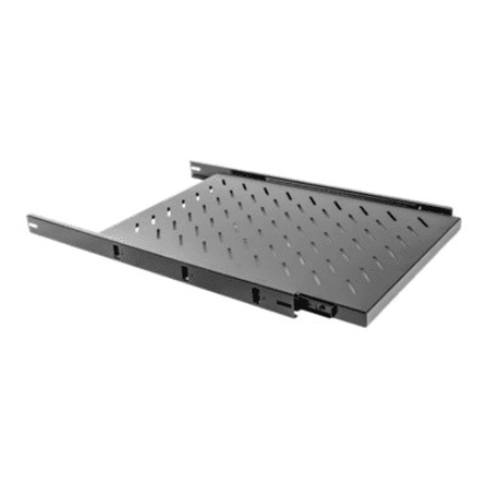 Lanberg 19" Sliding Shelf 1U/465x750mm | AK-1011-B | Black