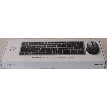 SALE OUT. | Dell | Keyboard and Mouse | KM7120W | Wireless | 2.4 GHz, Bluetooth 5.0 | Batteries included | Bluetooth | Wireless connection | US | Titan Gray | REFURBISHED