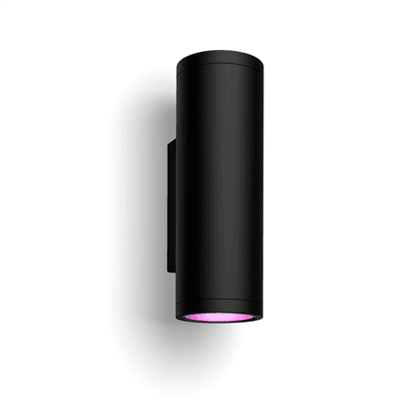 Philips Hue WCA Appear Outdoor Wall Lantern, Black | 8 W | 2000-6500 Hue White Colour Ambiance