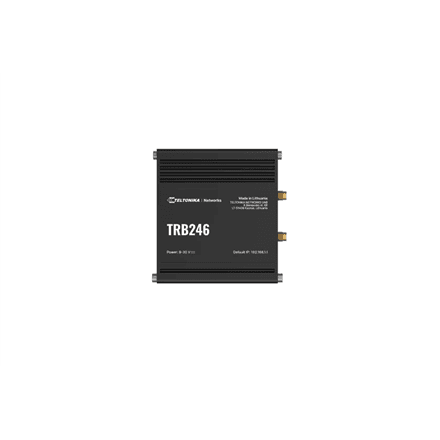 Teltonika | Industrial 4G IoT Gateway | TRB246 | 10/100 Mbit/s | Ethernet LAN (RJ-45) ports 1 | Mesh Support No | MU-MiMO No | 4G
