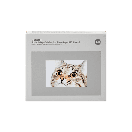 Xiaomi Portable Dye-Sublimation Photo Paper Stickers (50 Sheets) | Stickers | 2x3-inch