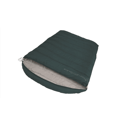 Easy Camp | Moon 200 Double | Sleeping Bag | 220 x 150 cm | 2 way open - auto lock, L-shape | Teal