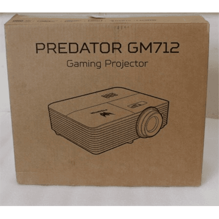 SALE OUT. Acer PREDATOR GM712 Projector, DLP, 4K UHD, 4000lm, 20000/1, HDMI, Black | SALE OUT. Acer | PREDATOR GM712 | 4K UHD (3840 x 2160) | 3600 ANSI lumens | Black | USED