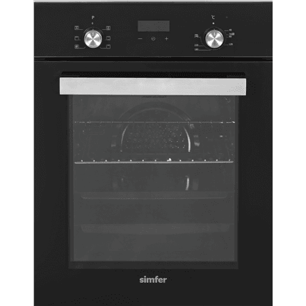 Simfer Oven | 4207DERSP.1 | 47 L | Multifunctional | Manual | Pop-up knobs | Steam function | Height 59.5 cm | Width 45 cm | Black