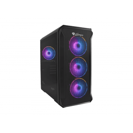 GENESIS IRID 503 ARGB Pc case, Micro tower, 2xUSB 2.0, 2x Jack, 1xUSB 3.0, Black | Genesis | IRID 503 ARGB | Black | ATX